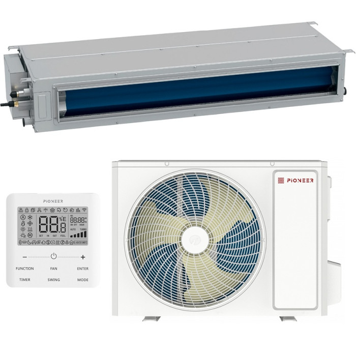 Полупромышленная сплит-система канального типа Pioneer KFDI24GV / KONI24GV с зимним комплектом (-40)