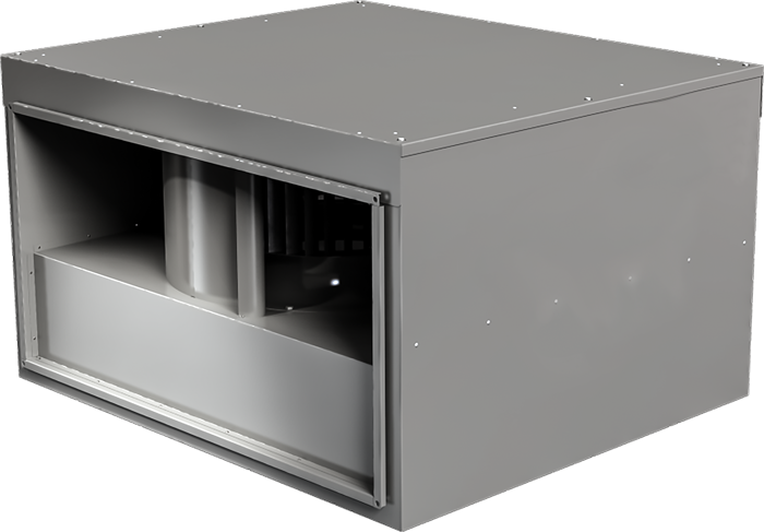 Звукоизолированный прямоугольный канальный вентилятор ZKSA 600x350-4L1