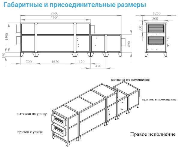 Приточно-вытяжная вентиляционная установка Breezart 6000-C Aqua RP F PB