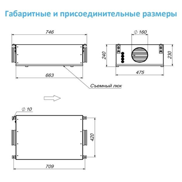 Приточная вентиляционная установка Breezart 400 Lite AS