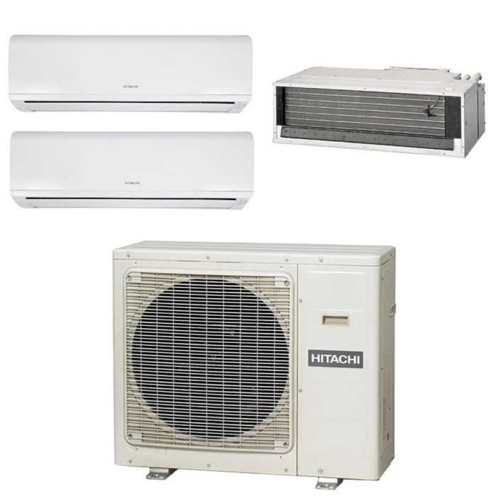 Комплект мульти-сплит-системы Hitachi RAM-110NP5E / RAD-50RPE + RAK-25RPEx2