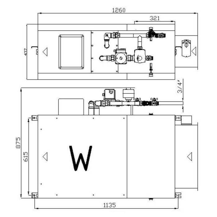 Приточная вентиляционная установка Turkov Capsule 2100 W 3R