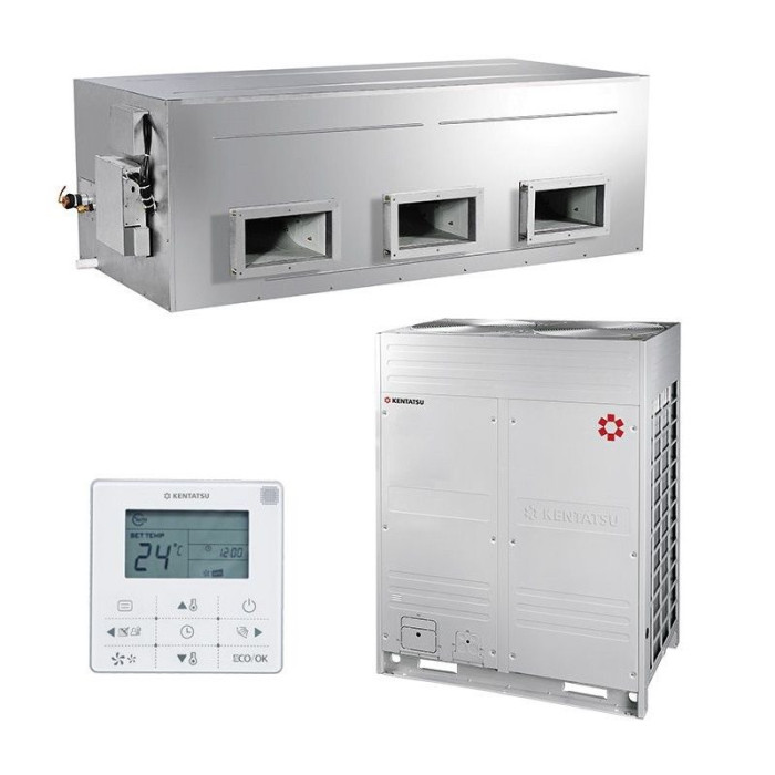 Полупромышленная сплит-система канального типа Kentatsu KSTU280HZAN1 / KSUR280HZAN3