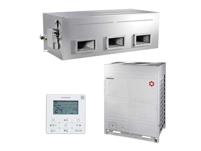 Полупромышленная сплит-система канального типа Kentatsu KSTU440HFAN1 / KSUR440HFAN3 с зимним комплектом (-40)
