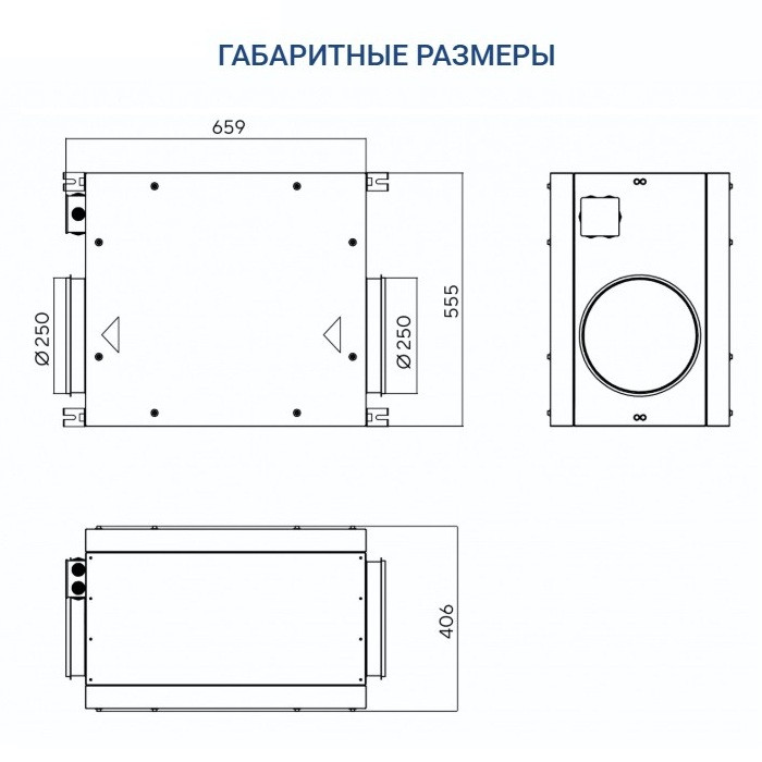 Вытяжная вентиляционная установка Turkov VBOX 1100