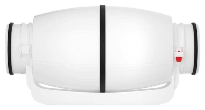 Круглый канальный вентилятор в шумоизолированном корпусе серии LS-125-V