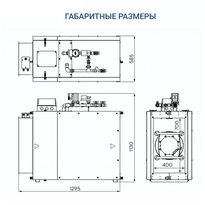 Приточная вентиляционная установка Turkov Capsule 5100 W 4R