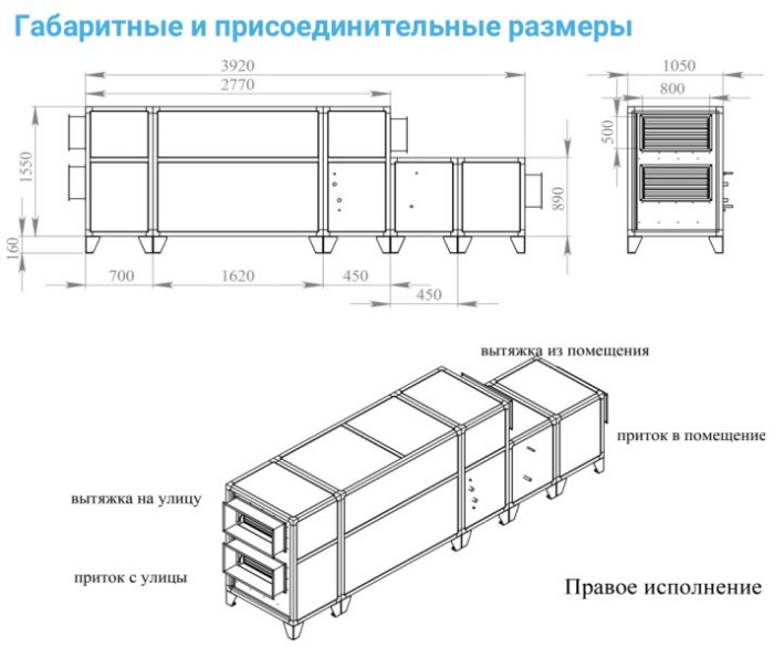 Приточно-вытяжная вентиляционная установка Breezart 4500-C Aqua RP F PB