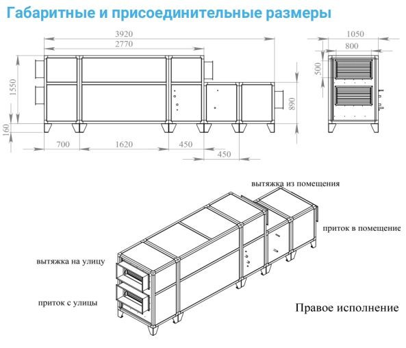 Приточно-вытяжная вентиляционная установка Breezart 4500-C Aqua RP W PB