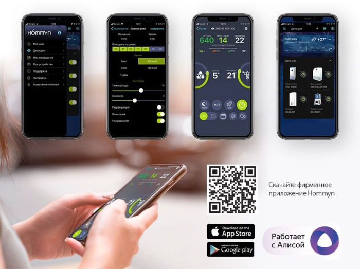 Проветриватель помещения Ballu ONEAIR ASP-200