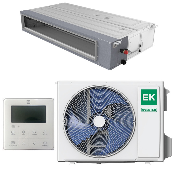 Полупромышленная сплит-система канального типа Euroklimat EKDX1-50HNN / EKOX1-50HNN