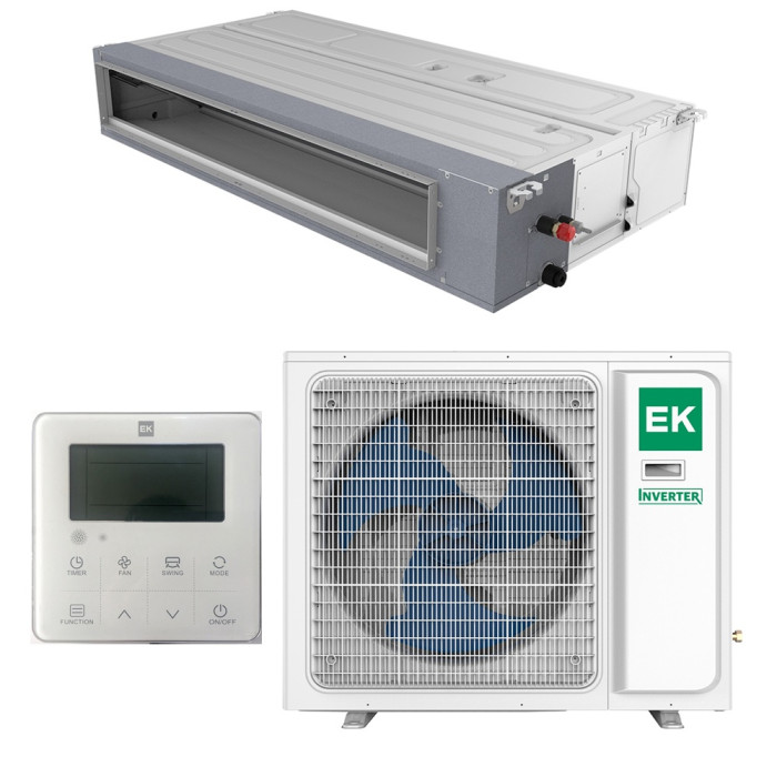 Полупромышленная сплит-система канального типа Euroklimat EKDX1-70HNN / EKOX1-70HNN