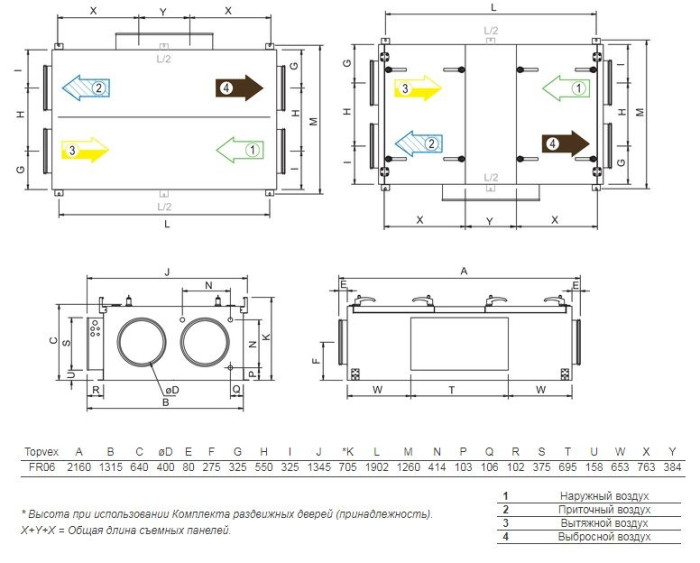 Приточно-вытяжная вентиляционная установка Systemair TOPVEX FR06 HWH-L-CAV