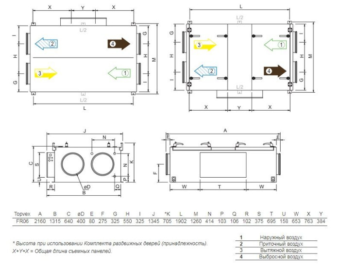 Приточно-вытяжная вентиляционная установка Systemair TOPVEX FR06 HWL-L-CAV