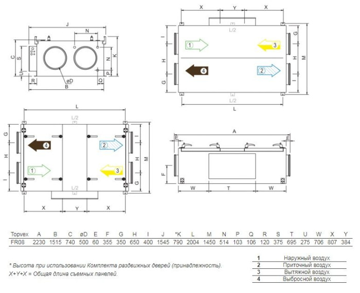 Приточно-вытяжная вентиляционная установка Systemair TOPVEX FR08 HWH-R-CAV