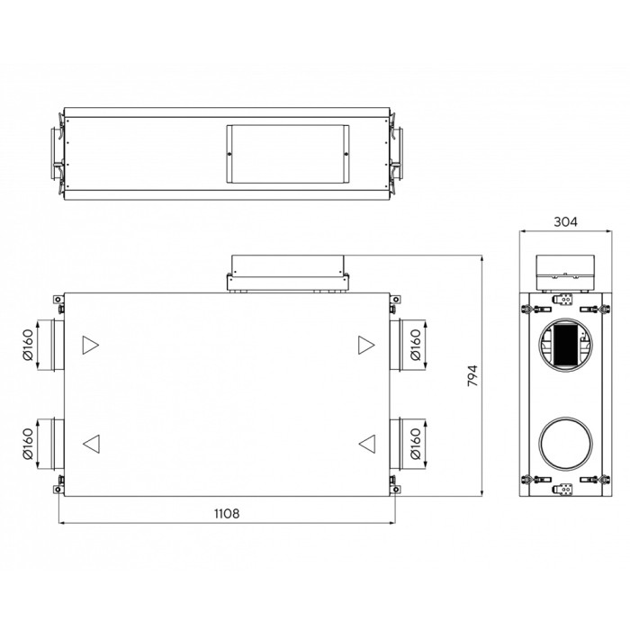 Приточно-вытяжная вентиляционная установка Turkov Zenit Standart X 370 E