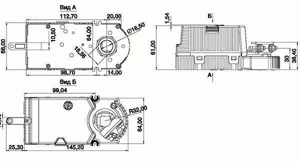 Электропривод системы вентиляции Gruner 225-230T-05