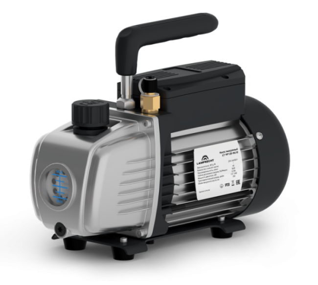 Насос вакуумный LT-VP120-R410 (1-ступ., 60л/мин, 60 microns, 1/4 SAE) LAMPRECHT