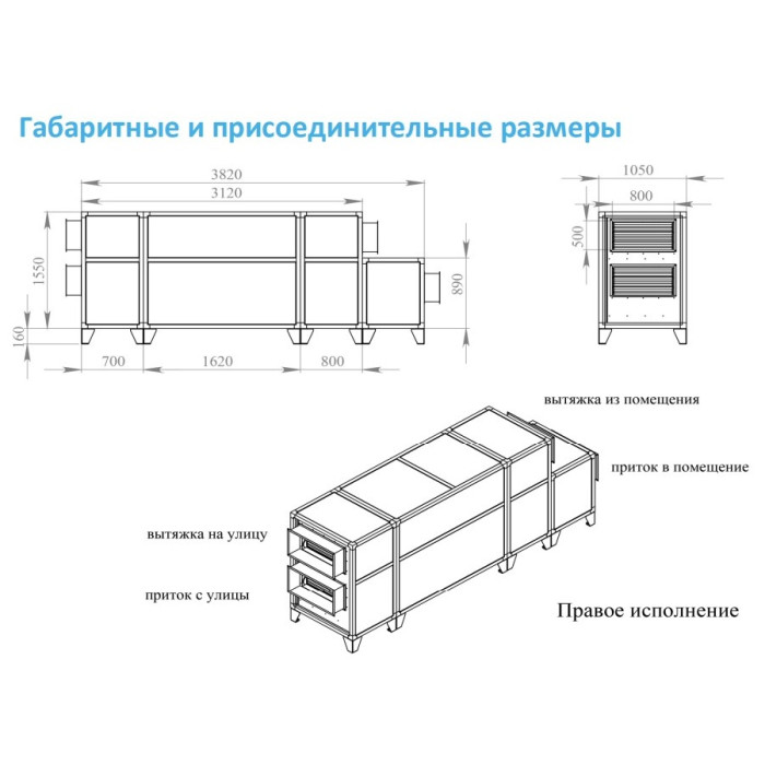 Приточно-вытяжная вентиляционная установка Breezart 4500-C Lux RP PB 30