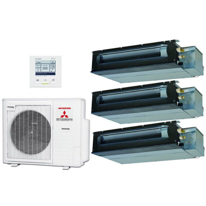 Комплект мульти-сплит-системы Mitsubishi Heavy Industries SCM80ZS-W / SRR35ZS-W + SRR25ZS-Wx2