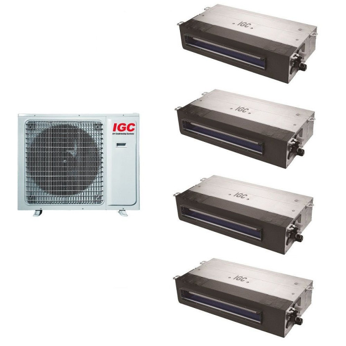 Комплект мульти-сплит-системы IGC RAM4-X36URH / RAD-X09RHx4
