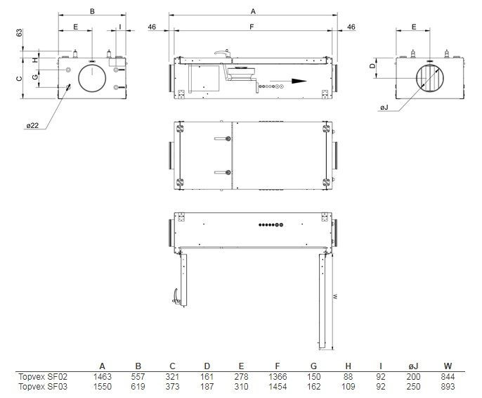 Приточная вентиляционная установка Systemair Topvex SF02 HWH