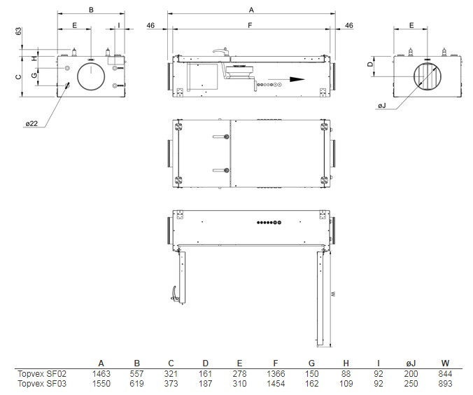 Приточная вентиляционная установка Systemair Topvex SF02 HWL