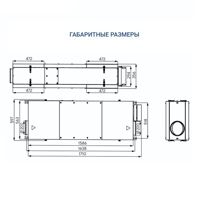 Приточная вентиляционная установка Turkov i-VENT-500 7,5E