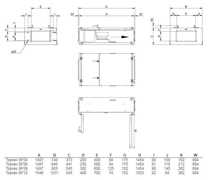 Приточная вентиляционная установка Systemair Topvex SF04 EL 10,5kW