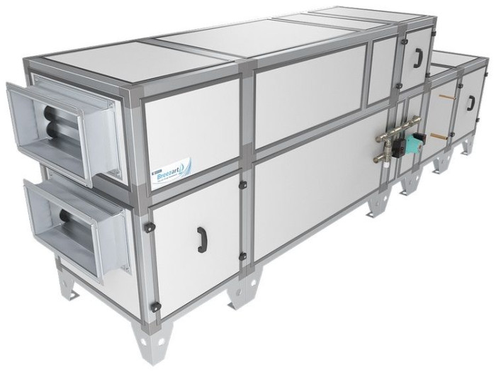 Приточно-вытяжная вентиляционная установка Breezart 2700-C Aqua RP F PB