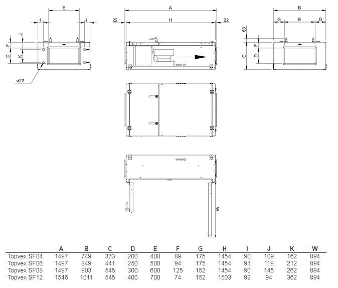 Приточная вентиляционная установка Systemair Topvex SF04 EL 20,9kW