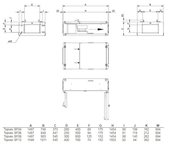 Приточная вентиляционная установка Systemair Topvex SF04 HWL