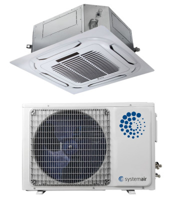 Сплит-система кассетного типа Systemair SYSPLIT CASSETTE 24 EVO HP Q