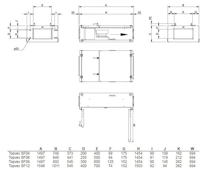 Приточная вентиляционная установка Systemair Topvex SF12 HWH