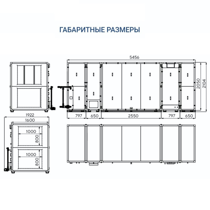 Приточно-вытяжная вентиляционная установка Turkov Hydra X 12500 W