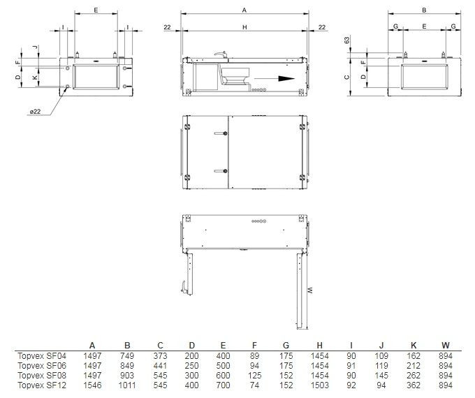 Приточная вентиляционная установка Systemair Topvex SF12 HWL