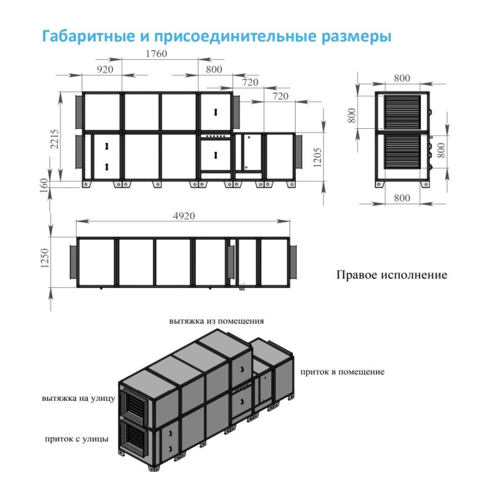 Приточно-вытяжная вентиляционная установка Breezart 8000-C Lux RP W PB 22,5