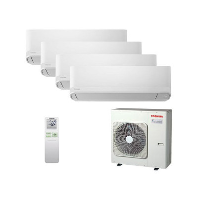 Комплект мульти-сплит-системы Toshiba RAS-4M27G3AVG-E / RAS-B07CKVG-EEx4