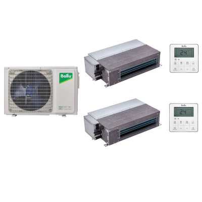 Комплект мульти-сплит-системы Ballu BA2OI-FM/out-18HN8/EU / BADI-FM/in-09HN8/EUx2