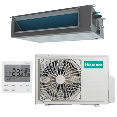 Полупромышленная сплит-система канального типа Hisense ADT-09UX4RBL8 / AUW-09U4RS8 Wi-Fi