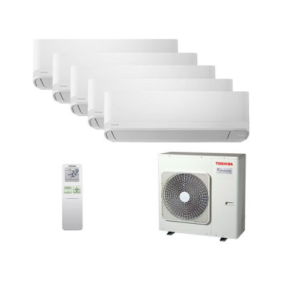 Комплект мульти-сплит-системы Toshiba RAS-5M34G3AVG-E / RAS-B07CKVG-EEx5