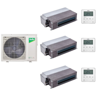 Комплект мульти-сплит-системы Ballu BA3OI-FM/out-27HN8/EU / BADI-FM/in-09HN8/EUx3