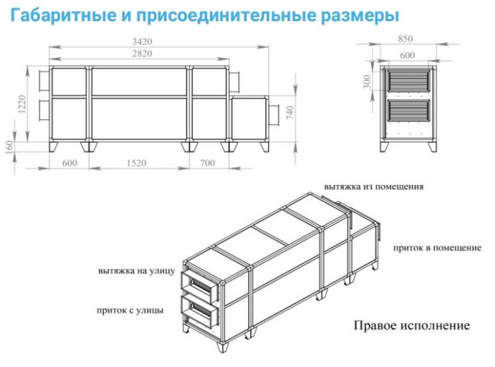 Приточно-вытяжная вентиляционная установка Breezart 2700-C Lux RP PB 15