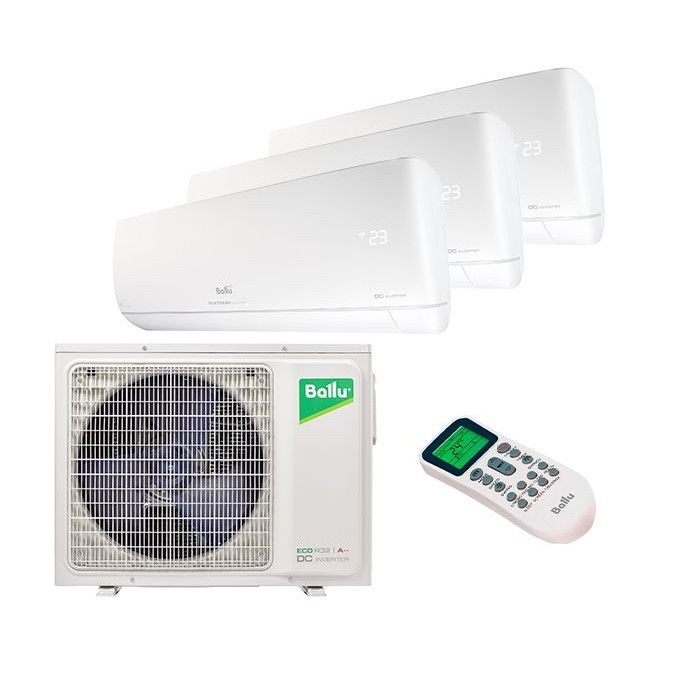 Комплект мульти-сплит-системы Ballu BA3OI-FM/out-27HN8/EU / BSUI-FM/in-07HN8/EU + BSUI-FM/in-09HN8/EU + BSUI-FM/in-12HN8/EU