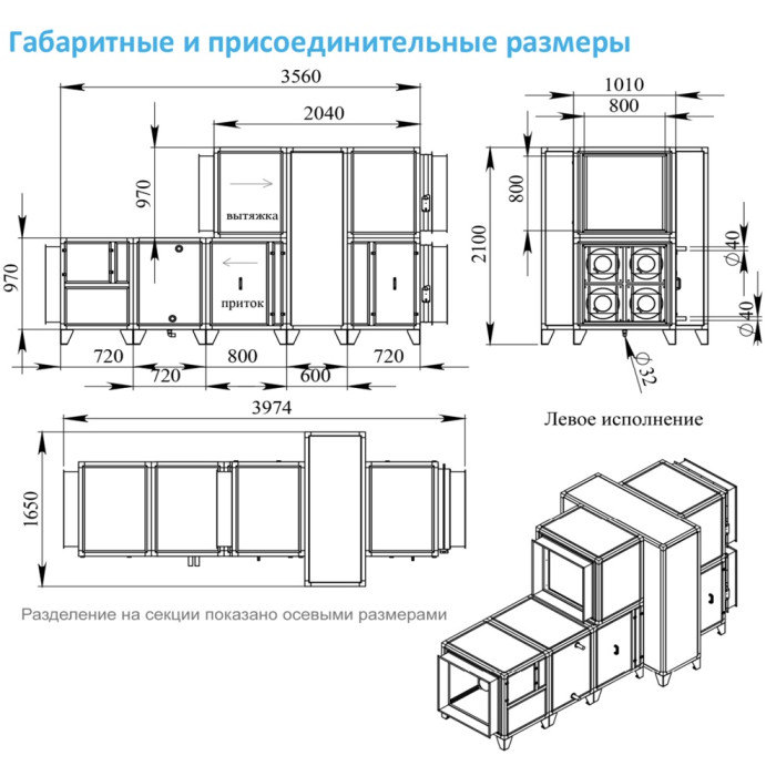 Приточно-вытяжная вентиляционная установка Breezart 8000-C Lux RR W 45
