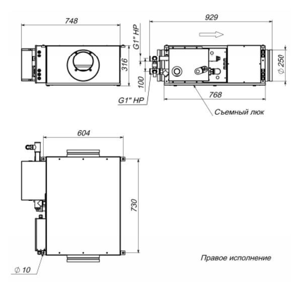 Приточная вентиляционная установка Breezart 1000FC Aqua