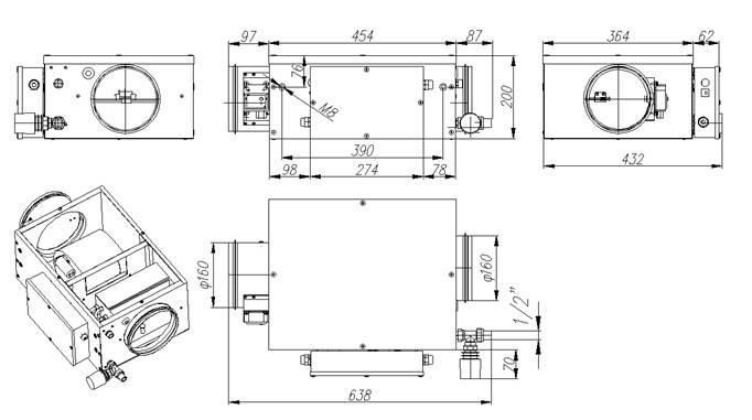 Приточная вентиляционная установка GlobalVent Econom 300