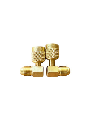 Переходник угловой 90°; 5/16"Mх1/4"F, с R410А на R22, упак. 2 шт. LT-AD78