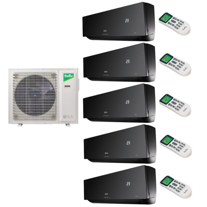 Комплект мульти-сплит-системы Ballu BA5OI-FM/out-42HN8/EU / BSUI-FM/in-09HN8/EU_BLx5